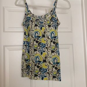 Banana Republic tank top. Size Medium. Multicolored. Organic cotton and spandex